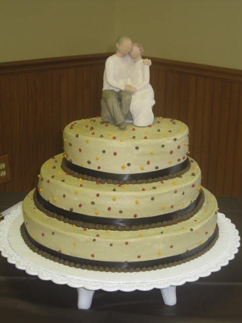 Fall Wedding Anniversary Cake