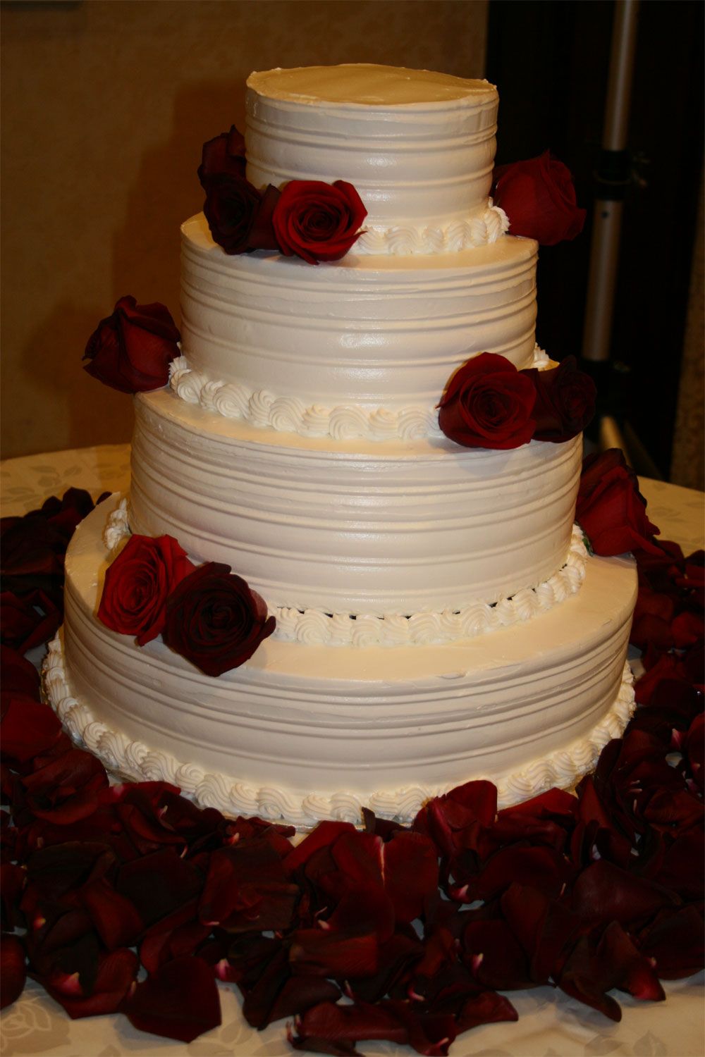 7 4 Tier Textured Wedding Cakes Photo Four Tier Wedding Cake