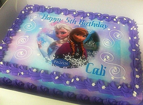 7 Photos of Frozen 1 2 Sheet Cakes