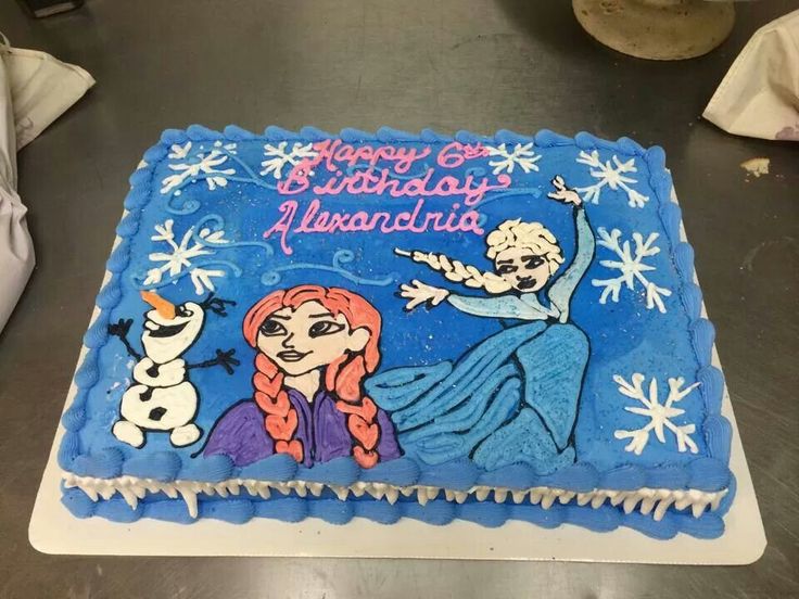 Frozen Sheet Cake