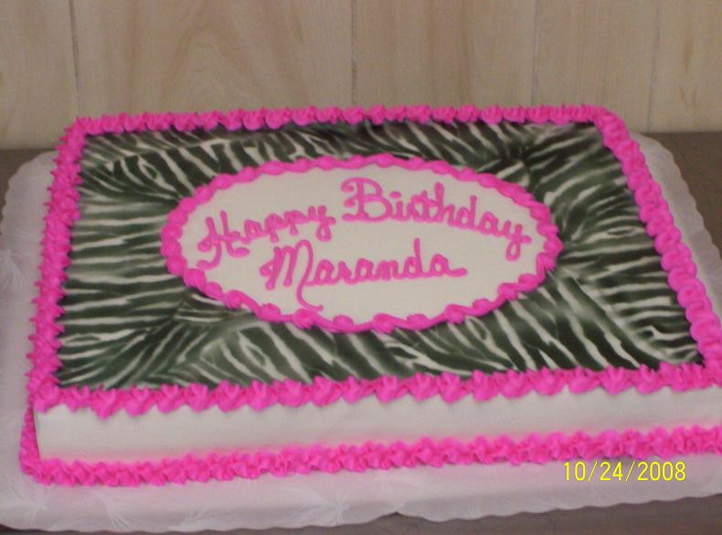 ShopRite Sheet Cakes Birthday