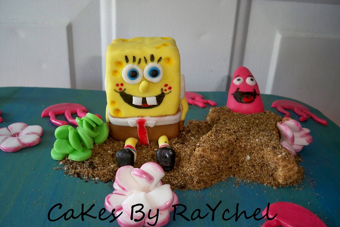 Spongebob and Patrick Sheet Cake