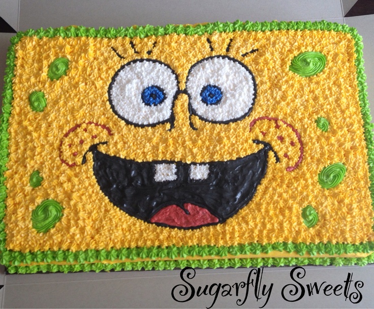 Spongebob Birthday Sheet Cakes