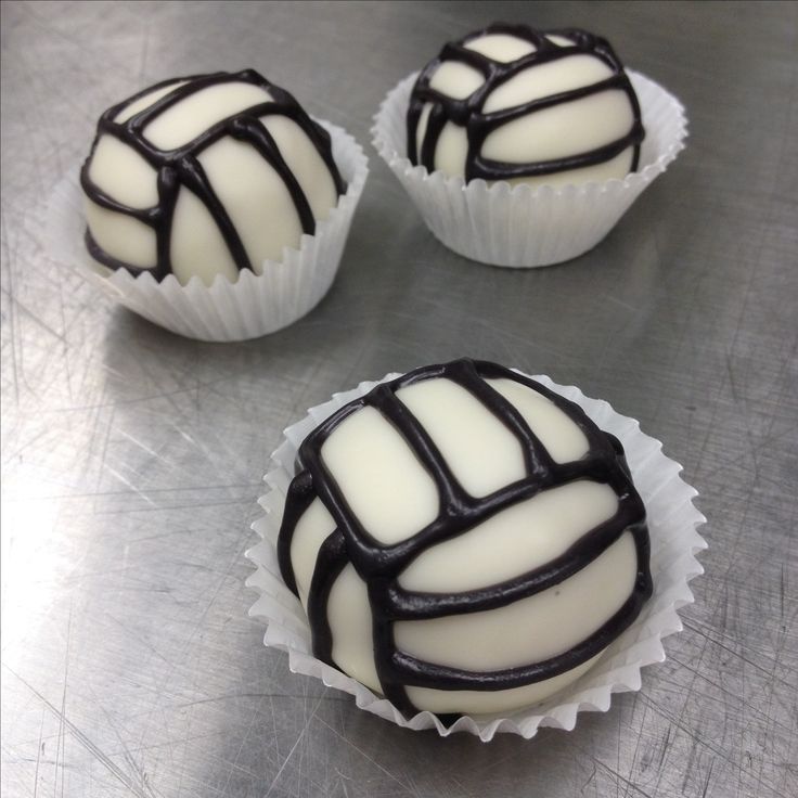 Volleyball Cake Balls