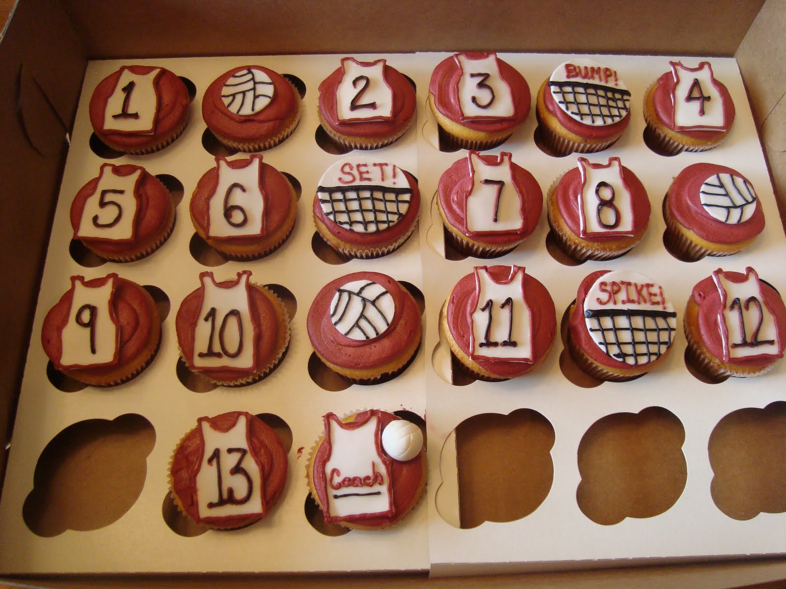 Volleyball Cupcake Cake