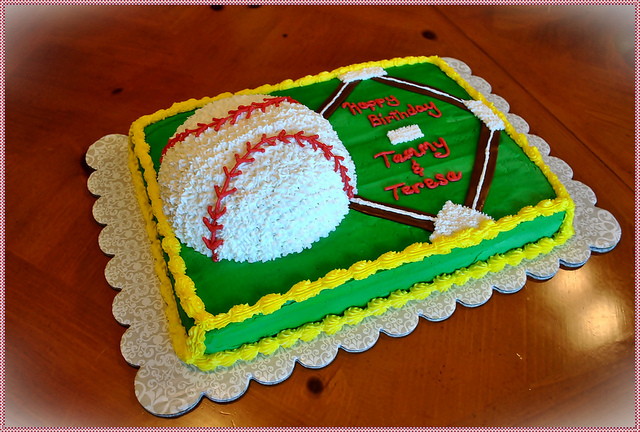 9 Photos of Softball Sheet Cakes