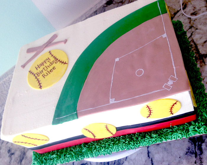 Softball Birthday Sheet Cakes