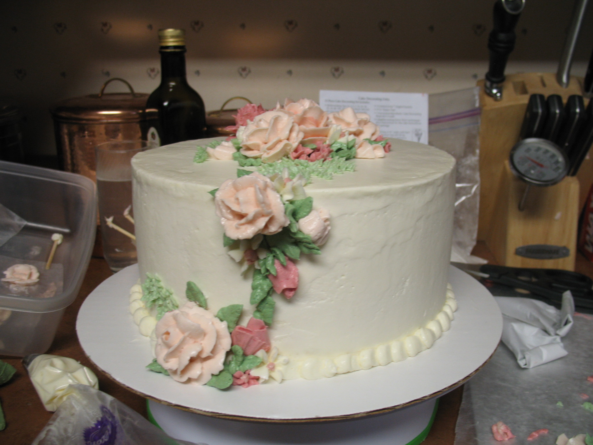 Wedding Anniversary Cakes with Buttercream