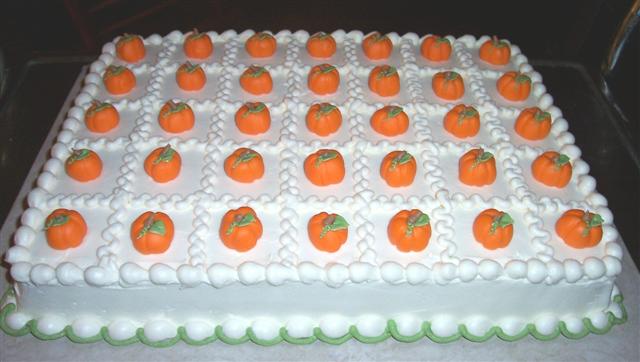 Fall Baby Shower Sheet Cake