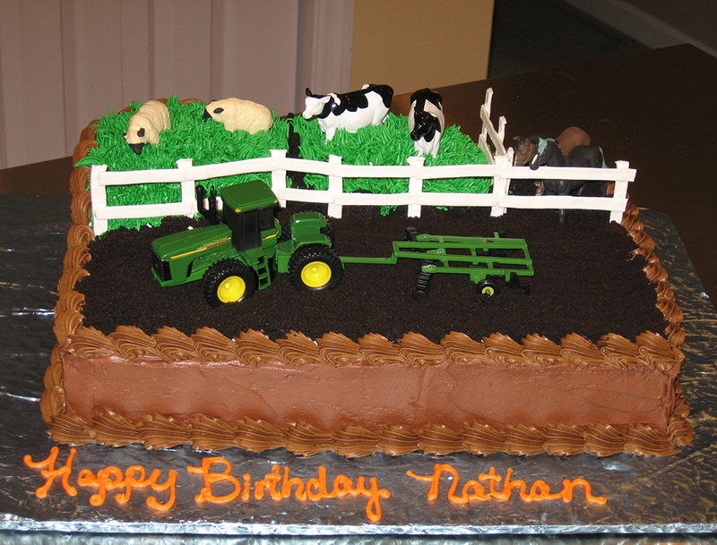 Farm Birthday Cake