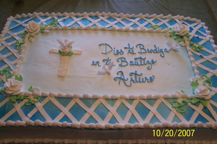 Half Sheet Cake Baptism