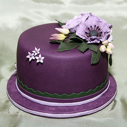 Happy Birthday Purple Cake