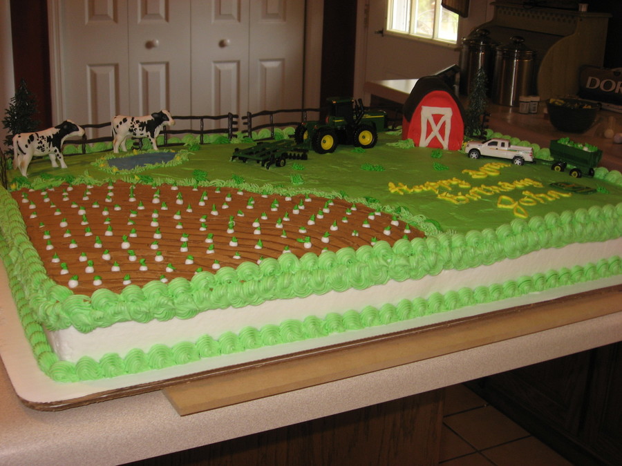 John Deere Tractor Sheet Cakes