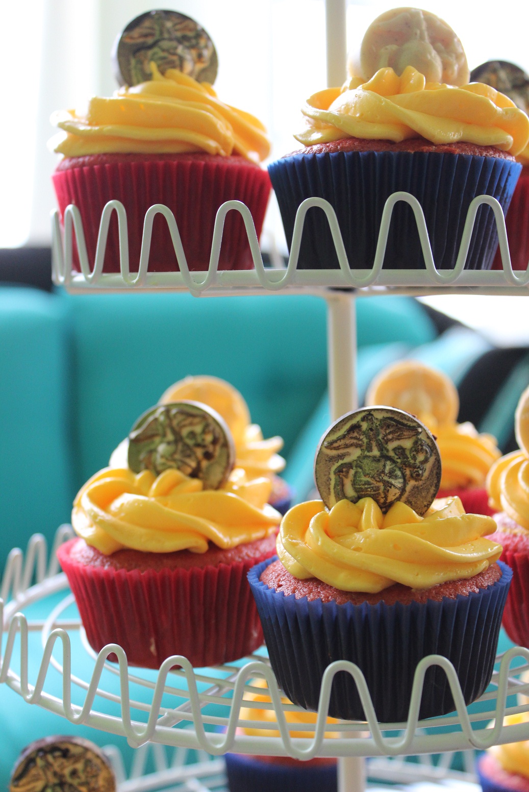 Marine Corps Birthday Cupcakes