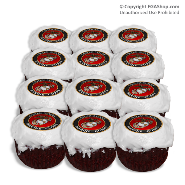 Marine Corps Cake Decorations Cupcake