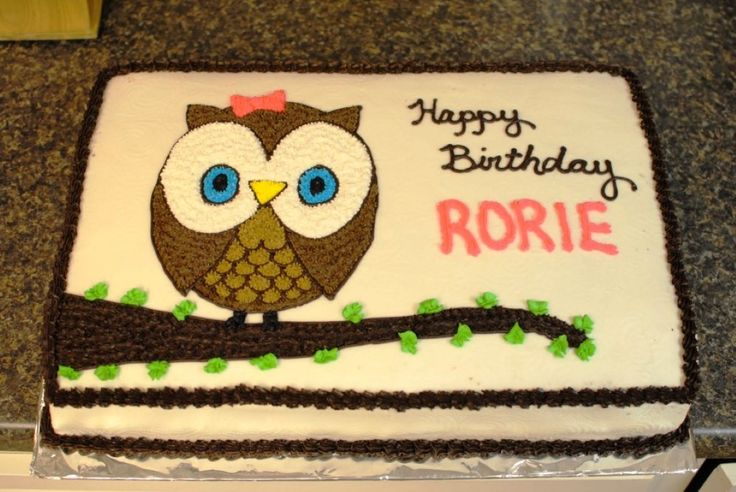 Owl Birthday Cake Ideas