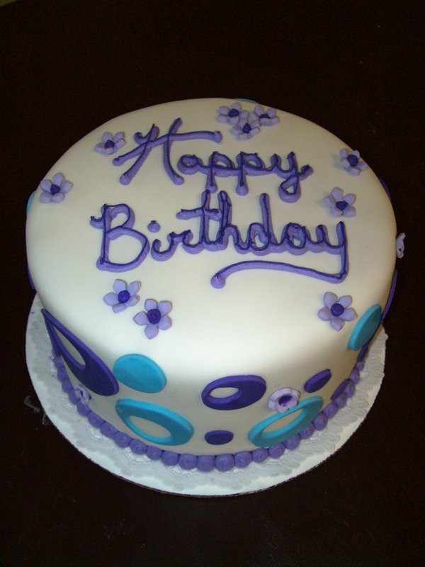 Purple Birthday Cake