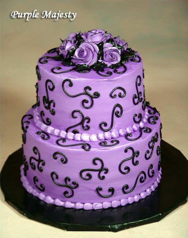 Purple Wedding Cake