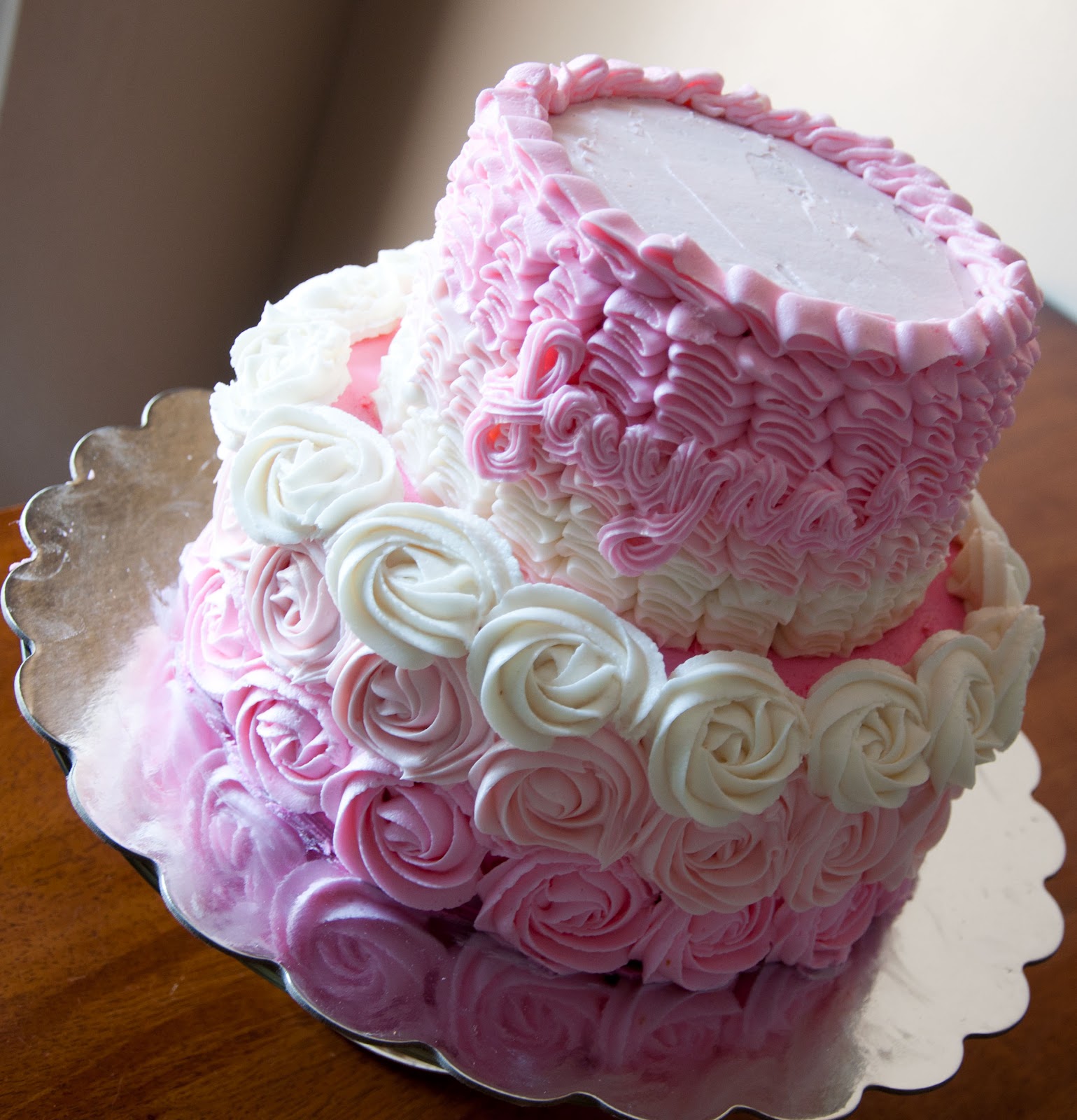 Rosette and Ruffle Cake