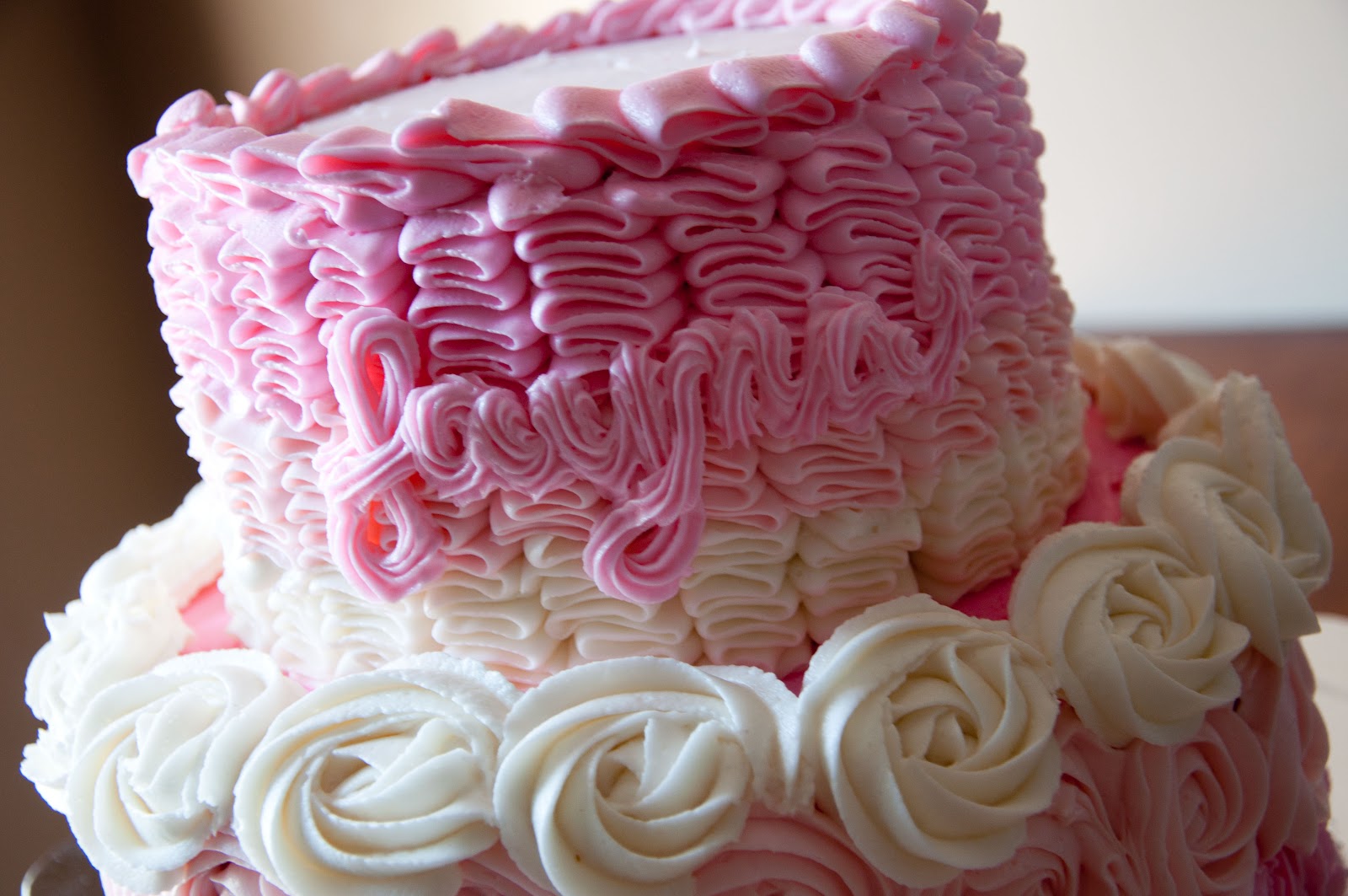 Rosette and Ruffle Cake