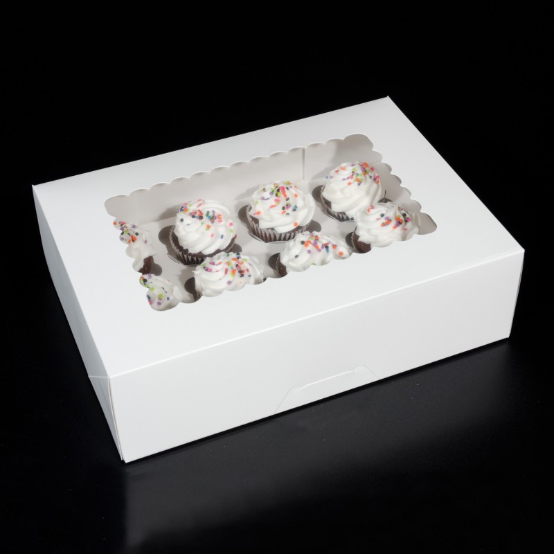 4 X 4 X 4 Window Cupcake Boxes