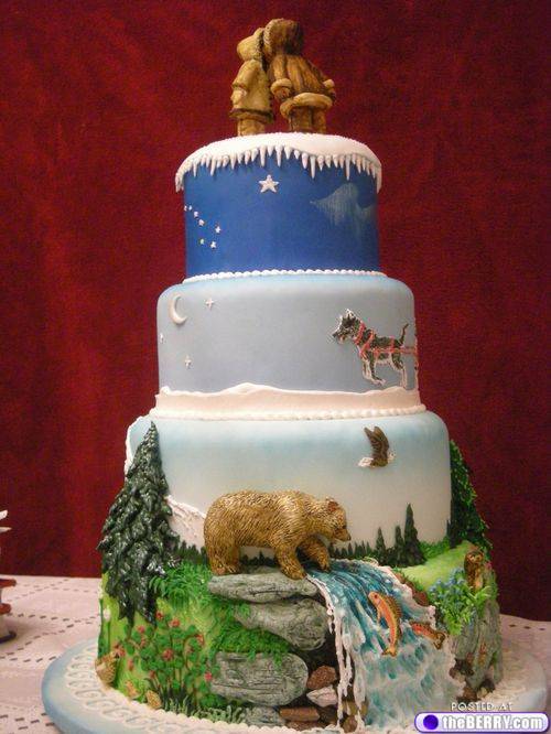 Alaskan Wedding Cake