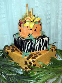 Animal Print Wedding Cake