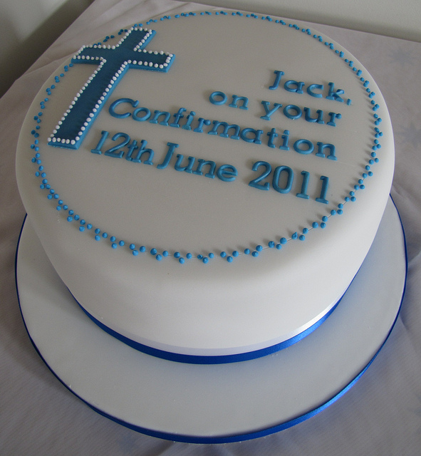 Boys Confirmation Cake