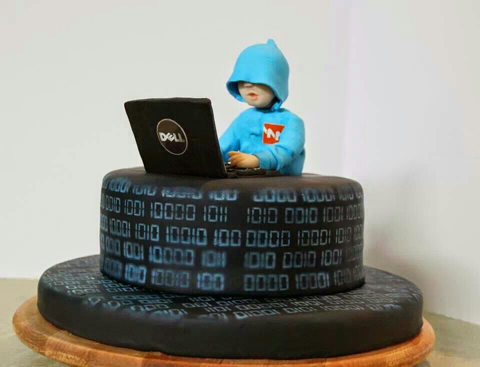 7 Photos of Computer Cakes Decorations