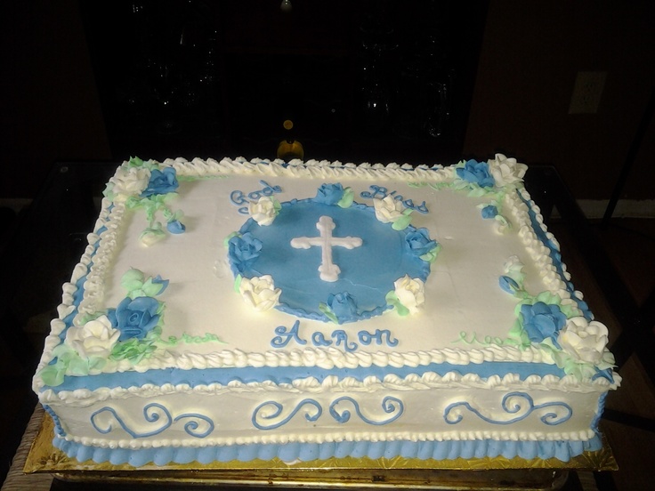 11 Photos of Confirmation Sheet Cakes For Boys