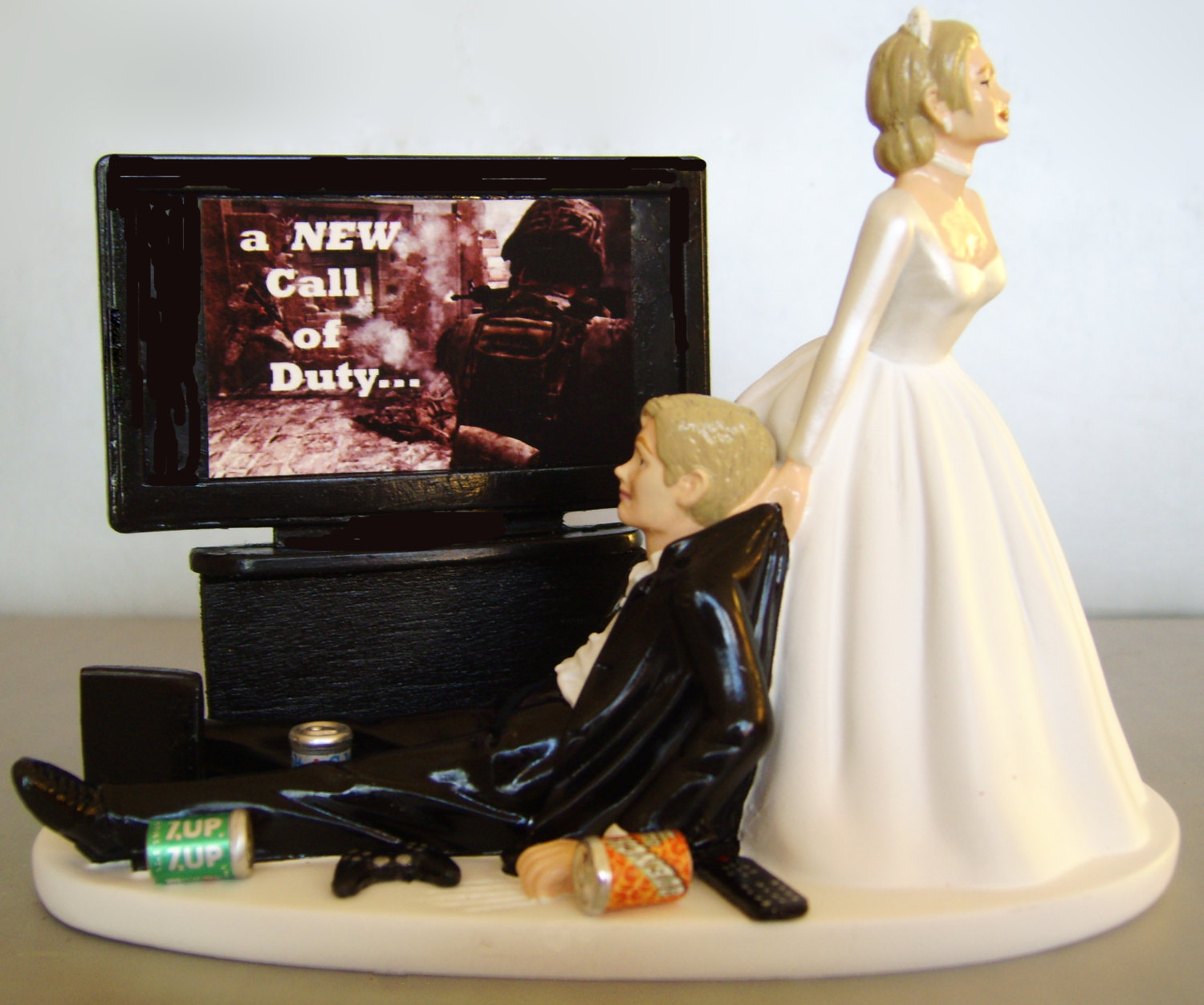 Game Wedding Cake Topper