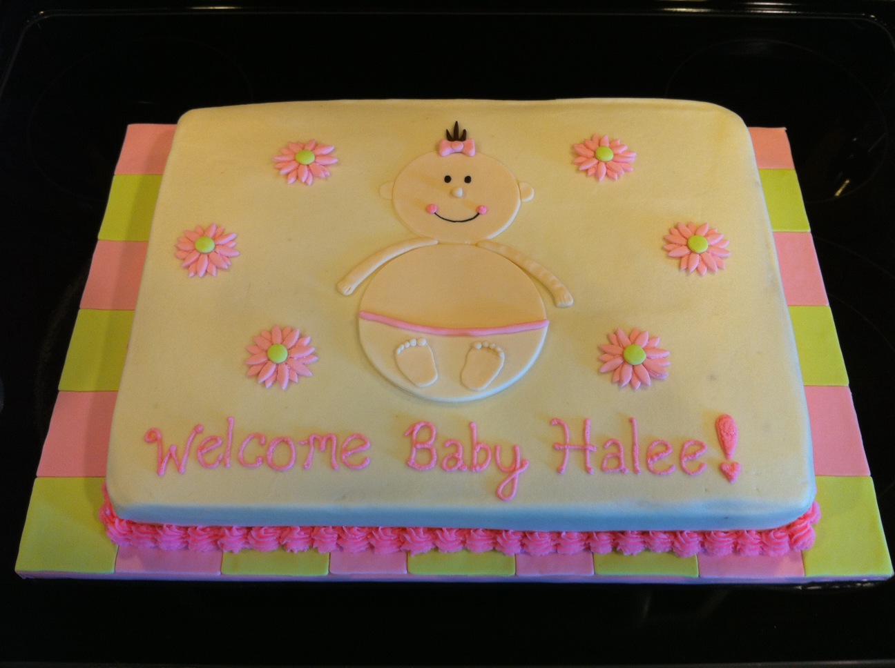 Girl Baby Shower Sheet Cake Ideas