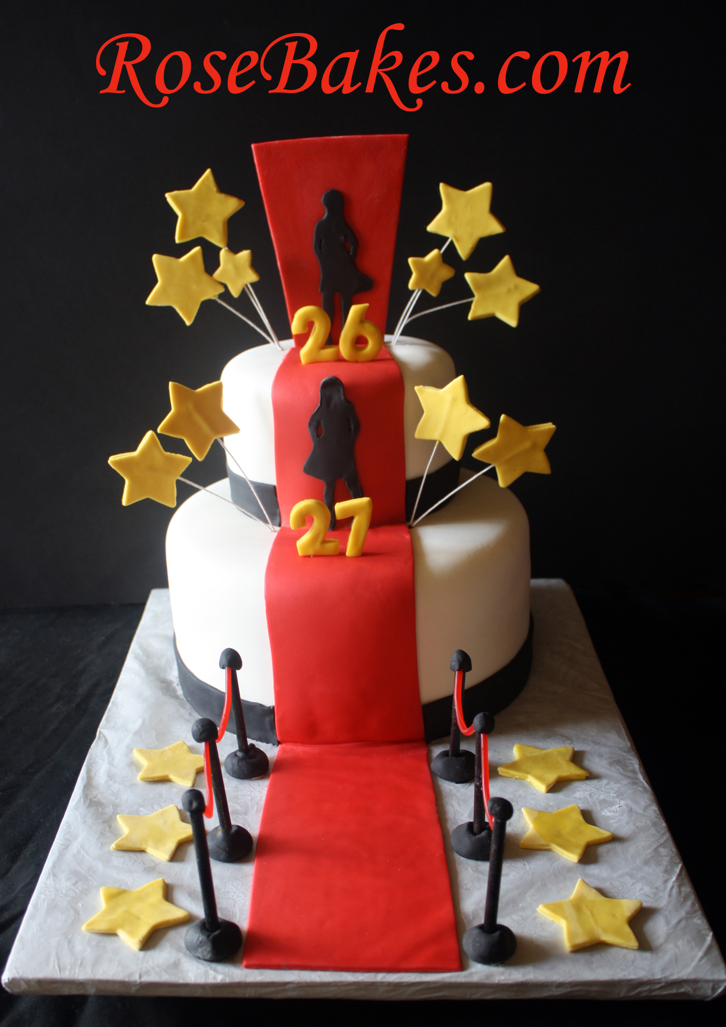 Hollywood Red Carpet Cake