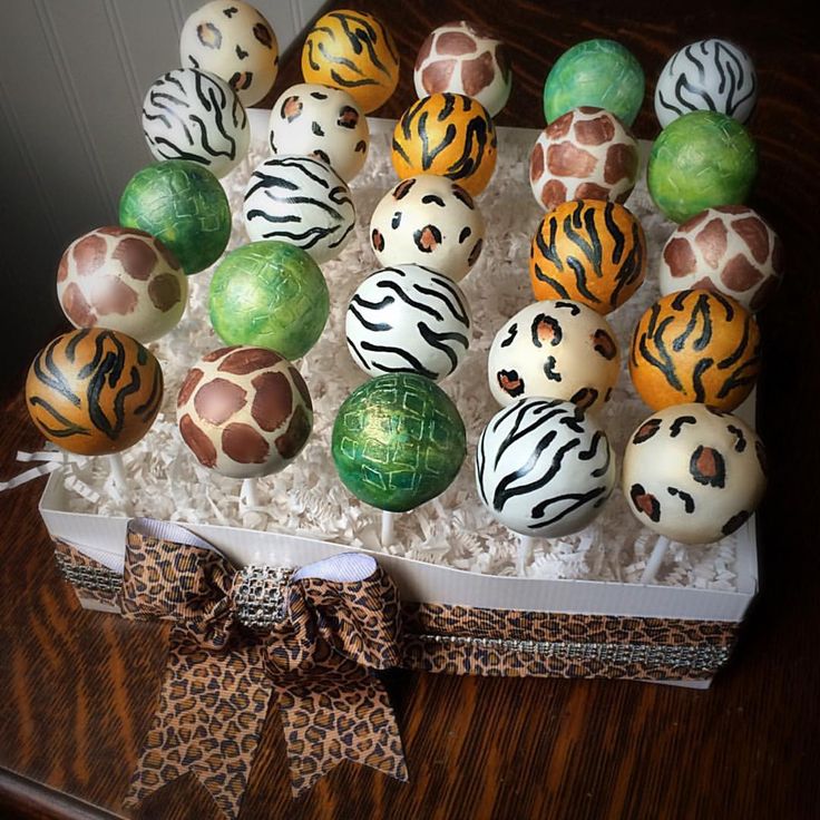 Jungle Animal Cake Pops