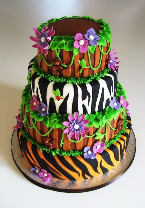 Jungle Wedding Cake