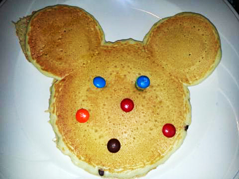 Mickey Mouse Shaped Pancakes