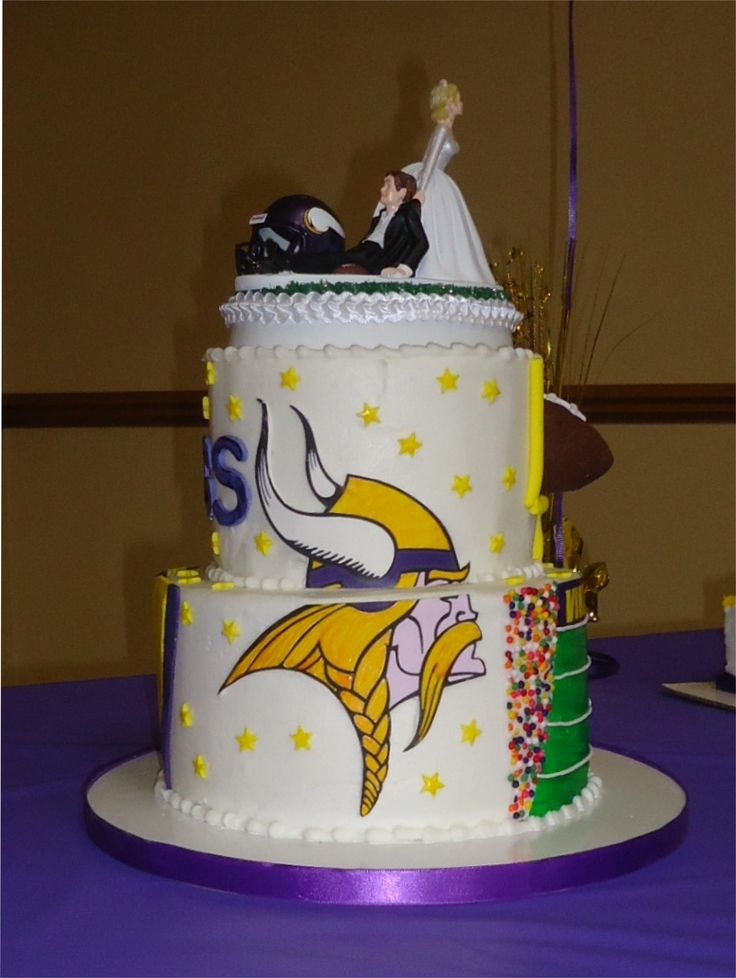 Minnesota Viking Wedding Cake