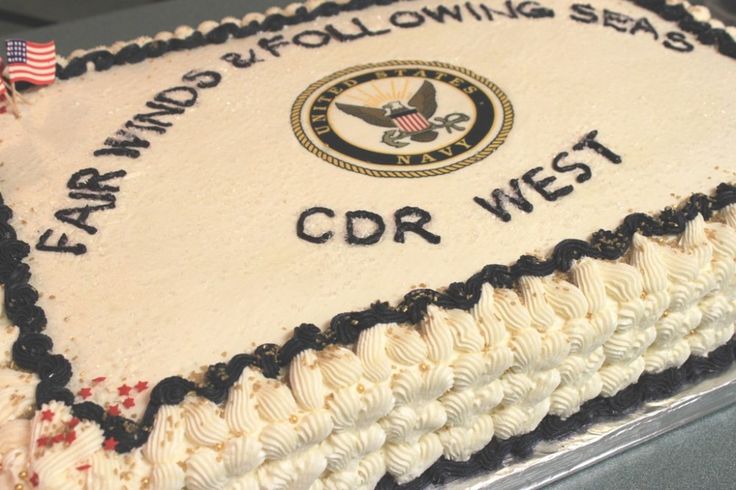 Navy Retirement Cake