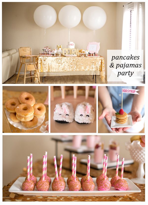 Pancakes and Pajamas Birthday Party