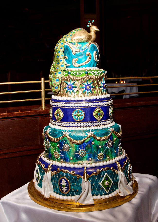 Peacock Wedding Cake