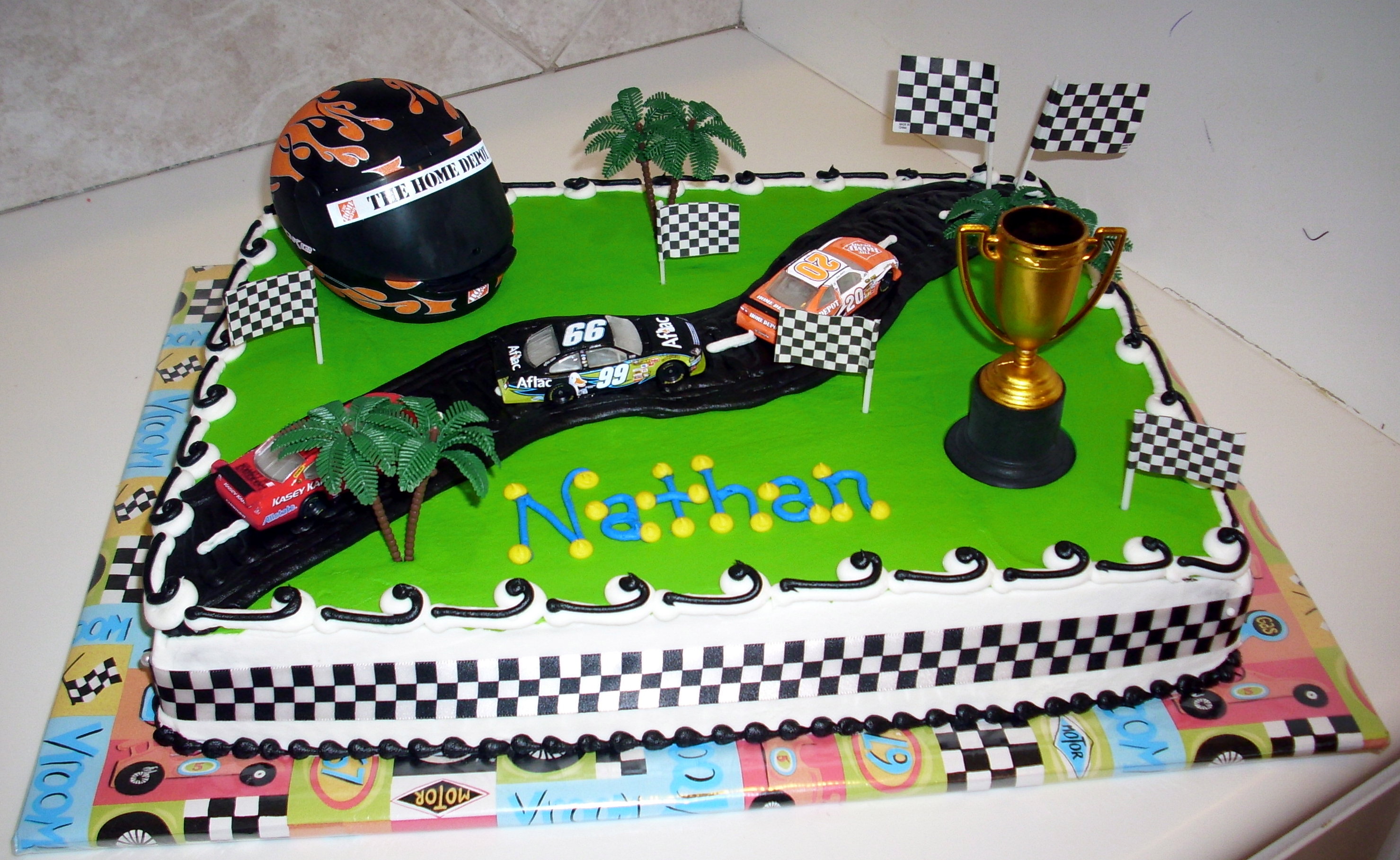 Race Track Birthday Cake Ideas