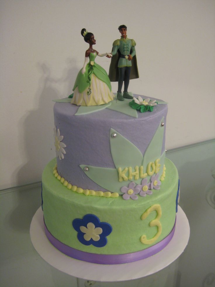 The Princess and Frog Themed Cake