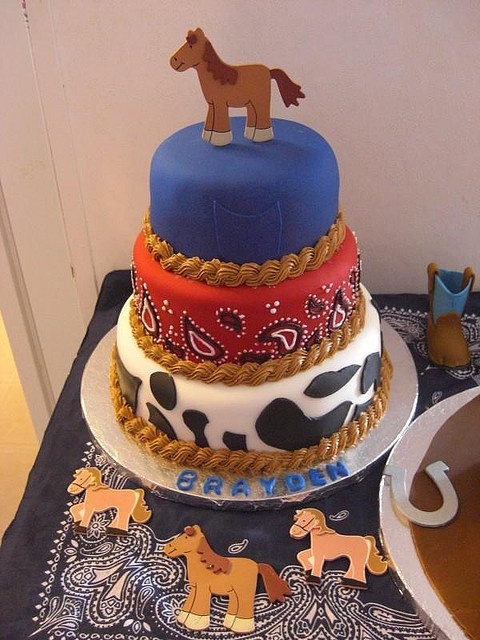 Western Theme Birthday Cake