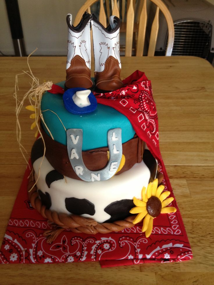 Western Themed Baby Shower Cake