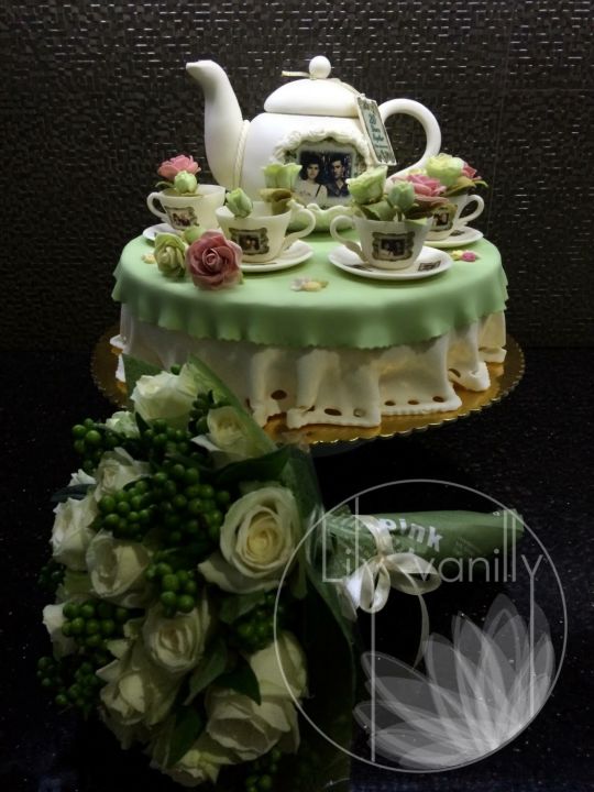 20th Wedding Anniversary Cake