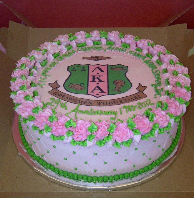 AKA Sorority Birthday Cake