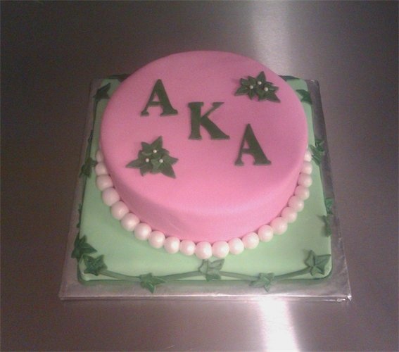 Alpha Kappa Alpha Sorority Birthday Cake