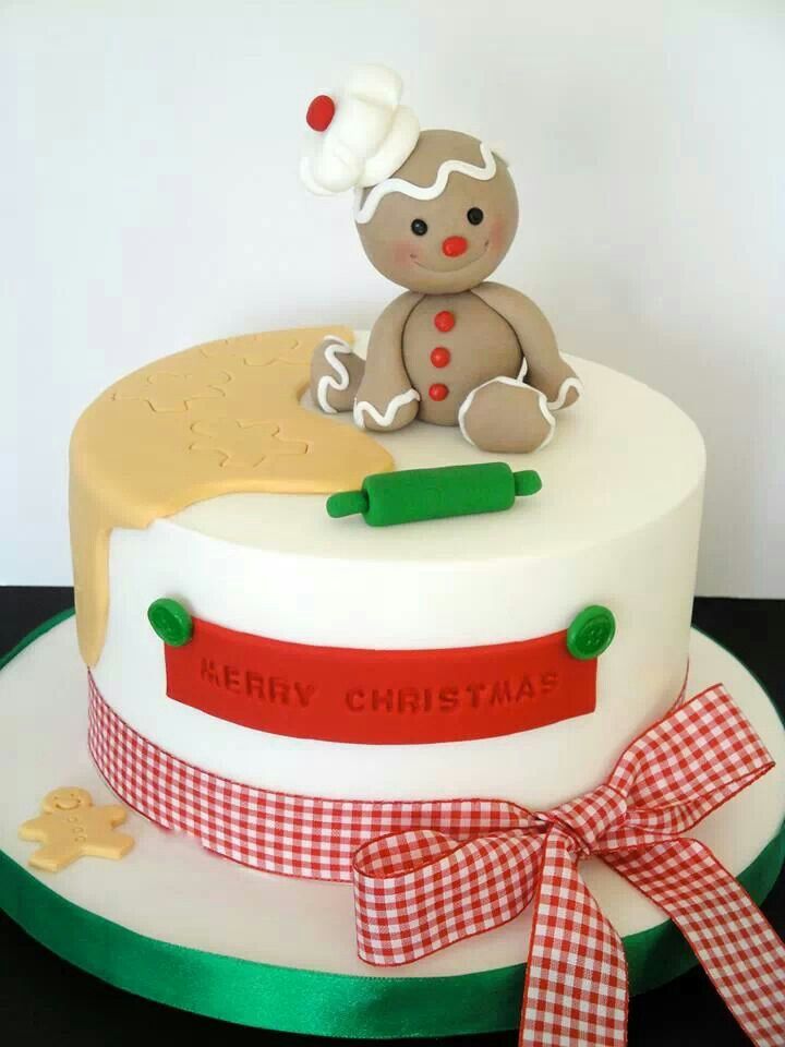 Christmas Gingerbread Man Cake