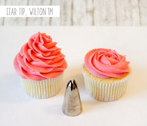 Decorating with Wilton 1M Tip Cupcake