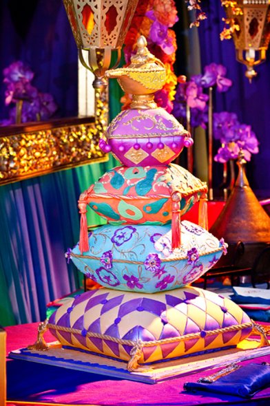 Disney Aladdin Theme Wedding Cakes